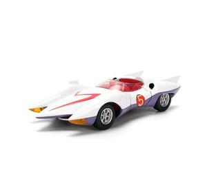 Jada Toys Speed Racer Mach 5 (1:32) - Legendario vehículo de anime como modelo de coche de metal con puertas que se abren e interior de detalles, coche de coleccionista para fans y niños a partir de 8