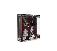 Jada Toys Star Wars Die-Cast - Figuras de Darth Vader, Stormtrooper, R2-D2, Boba Fett Classic, 6,5 cm, Multicolor Wave 1