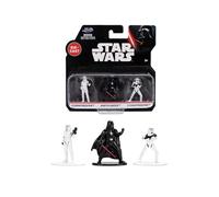 Jada Toys Star Wars Nano Die-Cast Figuras Juego de 3 Figuras de Stormtrooper, Darth Vader, Stormtrooper 2, 4 cm, 1,65 Pulgadas, Multicolor
