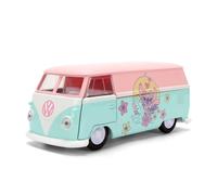 Jada Toys Stitch Auto VW Bus 1961 en diseño de ángel (13,5 cm) - Volkswagen Modelo de Coche de Metal con Puertas para Abrir, Juguete Disney para Lilo y Stitch para Fans y niños a Partir de 8 años