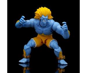 Jada Toys Street Fighter II Blanka P2 - Figura de acción (19 cm) | Figura de acción de 19 cm, más de 25 puntos de movimiento, con cabezal intercambiable y accesorios, licencia oficial