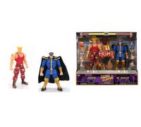 Jada Toys Street Fighter II, Pack 2 Figuras Guile y M. Bison 15 cm, +13 | Pack de 2 figuras Street Fighter II de 15 cm, Guile y M. Bison, escala 1:12, colores exclusivos y accesorios intercambiables