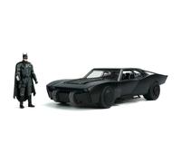 Jada Toys The Batman - Batmóvil Coche Metal, Escala 1:18, con Figura de Metal, coleccionismo, Color Negro (253216002)
