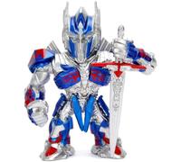 Jada Toys Transformers Optimus Prime 253111002 - Figura Decorativa (10 cm), Color Plateado y Azul