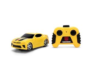 Jada Toys Transformers RC Bumblebee Chevrolet Camaro (14 cm) - Coche teledirigido de 1 Canal de Control 2,4 GHz para Fans y niños a Partir de 3 años, Incluye Mando a Distancia Escala 1:32