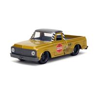 Jada Toys Wall-E Auto Chevrolet Cheyenne 1972 (13,5 cm) - Modelo de Coche de Metal en Aspecto Disney Pixar Wall-E, con Rueda Libre y Puertas para Abrir, para Fans y niños a Partir de 8 años