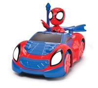 Jada- Vehículo Radio Control Spidey Web Crawler- con Figura de Spidey, Escala 1:24, Multicolor (203223000)