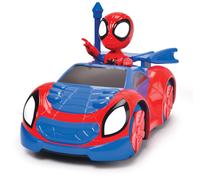 Jada- Vehículo Radio Control Spidey- Web Racer con Figura de Spidey, Escala 1:18