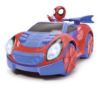 Jada- Vehículo Radio Control Spidey- Web Racer con Figura de Spidey, Escala 1:18, Color Rojo (203225000)