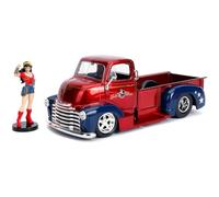 Jada- Wonderwoman Vehículo Pickup Chevy 1952, Escala 1:24