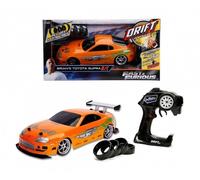 Jada Toys 253209003 Toys Fast & Furious RC Auto, Drift 1995 Toyota Supra, Turbo, función de Deriva, tracción en Las Cuatro Ruedas, Coche teledirigido, Mando a Distancia de 2 Canales, función de Carga