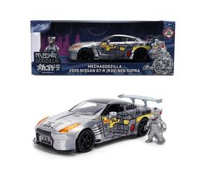 Jadatoys 9336285314R00 - 1/24 Mechagodzilla 2009 Nissan GT-R - Nuevo