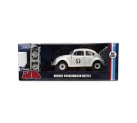 Jada Toys Disney Herbie The Love Bug (19 cm) - Volkswagen Beetle - Modelo de Coche de Metal con Piezas para Abrir, para coleccionistas y Fans a Partir de 8 años