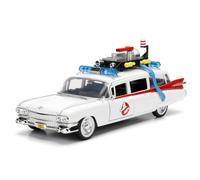 Jada Toys Coche coleccionable ECTO-1 Cazafantasmas 1:24 metálico, puertas, capó y maletero abatibles