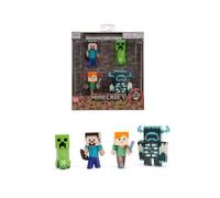 Jadatoys Minecraft 4-Pack Figuras 2,5" - Modelo Terminado - Nuevo
