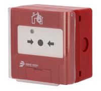JADE BIRD JBE-2100C Pulsador manual analógico Rearmable con base y tapa de protección incluída. Superficie