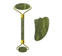 Jade Cooling Sleep Mask Para Masaje Facial De Ojos Piedra Natural Jade Roller Gouache Scraper Massager Roller Set Jade Eye Mask,Juego De 2 Rodillos B