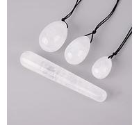 Jade Crystal Pudendal Massage Bat Postpartum Training Youni Egg Female Pelvic Floor Kegel Exercise, Four Piece Suit