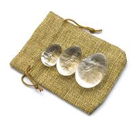 Jade Egg For Kegel Exercise Natural Crystal 3 Pcs Yoni Jade Eggs Women Stone Body Massager