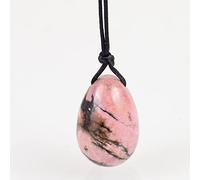 Jade Egg Set Taladro Natural Rodonita Yoni Huevo Mineral Cuarzo Masaje Bola Kegel Ejercicio Mujeres,30x20mm