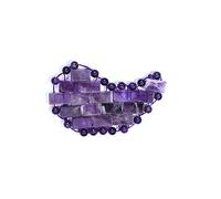 Jade Eye Massager Sleeping Mask Natural Rose Quartz Cool Massager Stone Eye Patch Masaje Relajación,luna Púrpura 1pcs