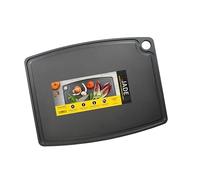 JADE Gourmet Professional - Tabla de cortar de fibra de madera laminada con ranura para recoger líquidos y agujero para colgar, apta para todos los alimentos (37 x 27,5 cm)