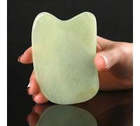 Jade Gua Sha, herramienta de masaje para rascar, piedra de jade neferita, hecha a mano, gran herramienta Guasha para, liberación miofascial | Ayuda a reducir el dolor muscular, alivio del dolor