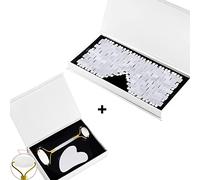 Jade Roller Gouache Scraper Masaje Facial Mascarilla Para Dormir Natural Real Stone Facial Gua Sha Masajeador,3 En 1-Ci Con Caja-B