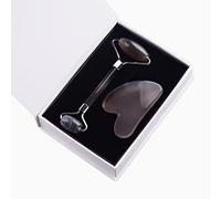 Jade Roller Gua Sha Set Herramientas Roller Gua Sha Massager,Roller Gua Sha Box