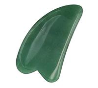 Jade Stone Guasha Board Scrapping Massager Tools for Face Cuerpo Masaje facial-Ejercito verde
