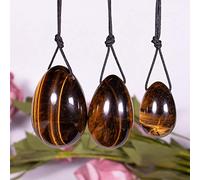 Jade Stone Yoni Huevos Masaje Cuentas de cristal natural Apriete Curación Yoga Ejercicio Tren Músculos del suelo pélvico Kegel Egg-Tiger_Eye_25mm_40mm