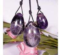 Jade Stone Yoni Huevos Masaje Cuentas de cristal natural Apriete Curación Yoga Ejercicio Tren Músculos del suelo pélvico Huevo Kegel-Amethyst_Quartz_30mm_45mm