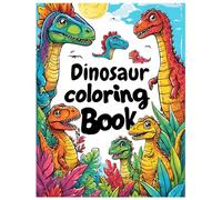 Jade Studio | Kids Colouring Book | A4 Dinosaur Colouring Book | 50 pages