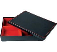 JADE TEMPLE Bento - Caja con tapa, color negro