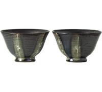 JADE TEMPLE Cuencos de cerámica de Miso, 2 unidades, capacidad de 330 ml, 1 juego