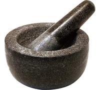 Jade Temple Mortero de Piedra con Maja, Granito Macizo con 13 cm de diámetro y 7 cm de Altura, Gris (17023)