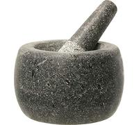 Jade Temple - Mortero de Piedra con Maja, Granito Macizo con 14 cm de diámetro y 10 cm de Altura