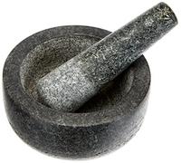 Jade Temple - Mortero de Piedra con Maja, Granito Macizo con 14 cm de diámetro y 7,7 cm de Altura