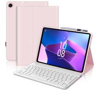 JADEMALL Funda con Teclado para Lenovo Tab M10 3rd Gen 10.1", Teclado Magnético Extraíble Inalámbrico Bluetooth con Español Ñ para Tablet Lenovo Tab M10 (3.ª Generación) 10.1 Pulgadas, Rosa