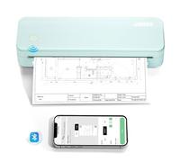 JADENS Impresoras portátiles inalámbricas para viajes, impresora térmica sin tinta, compatible con papel térmico de 8.5 x 11 pulgadas (verde)