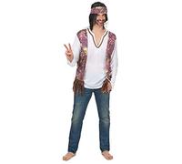 Jadeo - Déguisement hippie à franges homme M/L - Multicolore