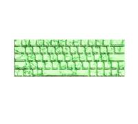 Jades Tema Keycaps 64/74 Teclas, Doble Disparo Lateral, Retroiluminación, Sublimaciones de tinta, ampliamente utilizado para 60, 80, 61/64/68/75/, translúcido, retroiluminado