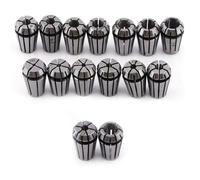 Jadeshay Abrazadera CNC,15 Piezas ER11 Juego de Pinzas de Resorte Alta Precisión para Herramienta de Torno de Fresado de Grabado CNC de 1,0mm-7,0mm & 1/4", 1/8"