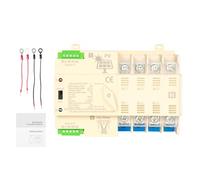 Jadeshay ATS Interruptor de Transferencia Automática 4P 63A 220V, Doble Alimentación Fotovoltaica, Instalación Rápida y Sencilla, para Uso Doméstico e Industrial