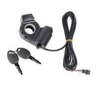 Jadeshay Bicicleta eléctrica Acelerador,Scooter Eléctrico Batería Voltaje LED Indicador con Cierre y Llave para Alimentación de Scooter o Bici de Montaña