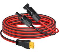 Jadeshay Cable solar,Cable de extensión de panel solar Cable de panel solar con conector hembra y macho,Cable de extensión hembra XT60,para estación de energía solar fotovoltaica (Size : 2M)