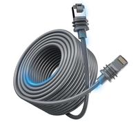 Jadeshay Cable Starlink,23 Metros Longitud Extensión de Cable Starlink Gen 3 Impermeable Cable Ethernet Starlink de Sustituir V3 Uso Interior o Exterior para Starlink Standard Gen 3/Satellite V3