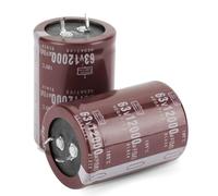 Jadeshay Condensador,2Piezas Condensadores Electroliticos 12000uF 63V Condensador Electrolítico Audio Filtro HIFI Condensador Electrolítico 35 * 50mm para Control de Circuito