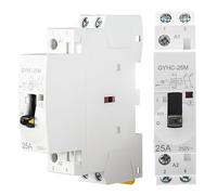 Jadeshay Contactor de Corriente Alterna 2P 2NO 25A 220V Pequeño y Silencioso para Uso Doméstico Montaje en Carril DIN Manual y Automático Ideal para Control Remoto Iluminación Calefacción