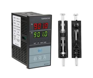 Jadeshay Controlador de Temperatura,-199℃ ~ 1300℃ PID Digital Regulador de Temperatura Termostato con K Sensor PT100 y Pantalla LCD,Universal Relé Entrada SSR Salida